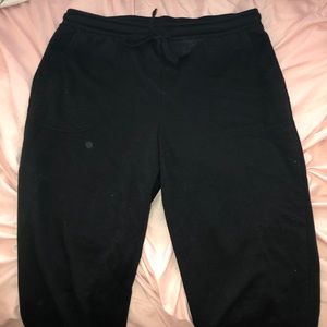 black joggers